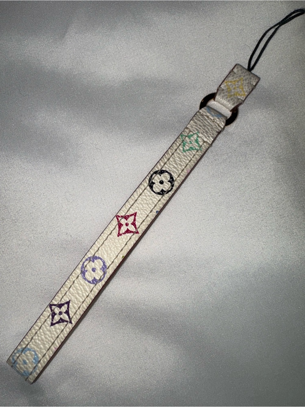 Louis Vuitton Murakami Multicolor White Phone Strap Dragonne CT1005 - Picture 2 of 11